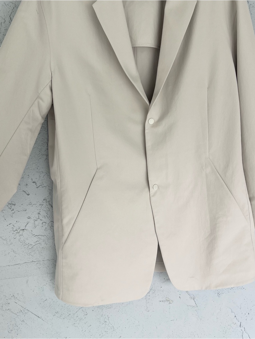 Lululemon New Venture Blazer XL Beige Performance Sport Coat Travel Jacket - Picture 4 of 8